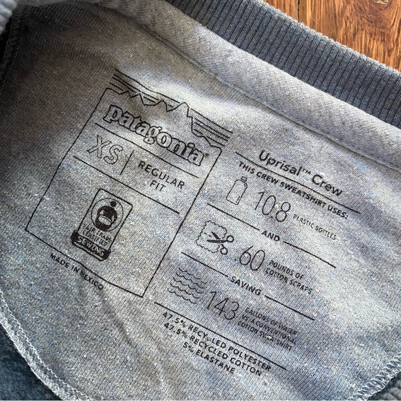 Patagonia Live Simply Trailer Uprisal Crew Sweatshirt - Picture 7 of 9